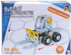MALÝ MECHANIK Stavební technika 6 druhů kov (stavebnice) typu Merkur