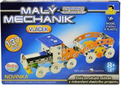 MALÝ MECHANIK Vláček 137 dílků kovová (stavebnice) typu Merkur