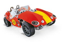 MALÝ MECHANIK závodní vůz 230 dílků kovová (stavebnice) typu Merkur