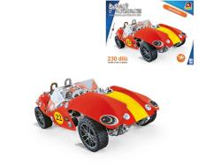 MALÝ MECHANIK závodní vůz 230 dílků kovová (stavebnice) typu Merkur