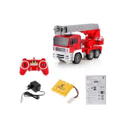 MAN FIRE TRUCK 4WD Hasiči, 1:20, zvukový modul, LED, funkční žebřík, RTR