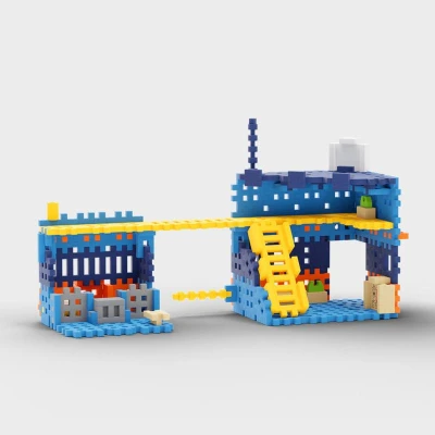 Marioinex MINI WAFFLE Policejní stanice 280 ks