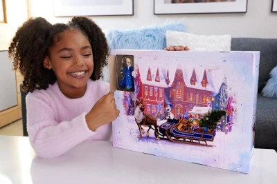 Mattel Adventní kalendář Frozen (Ledové Království) s mini panenkami