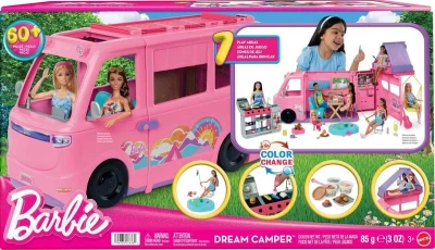 Mattel BRB Barbie auto karavan snů velký herní set s modelínou a doplňky
