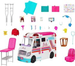 Mattel BRB Barbie auto sanitka / klinika 2v1 na baterie Světlo Zvuk