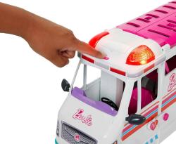 Mattel BRB Barbie auto sanitka / klinika 2v1 na baterie Světlo Zvuk