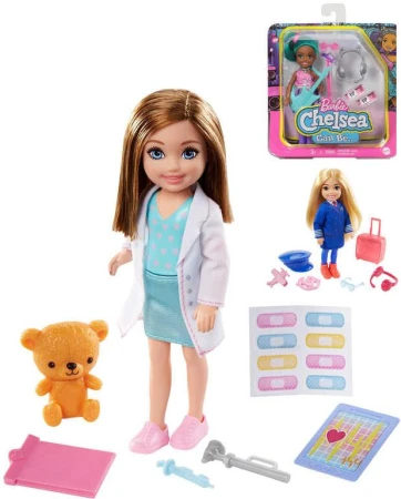 Mattel BRB Barbie Chelsea povolání set panenka s doplňky 5 druhů Mattel BRB Barbie Chelsea povolání set panenka s doplňky 5 druhů
