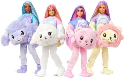Mattel BRB Barbie Cutie Reveal panenka zvířátko v převleku pastelová 4 druhy