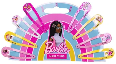 Mattel BRB Barbie detské sponky do vlasov set 8 ks mix Mattel BRB Barbie detské sponky do vlasov set 8 ks mix