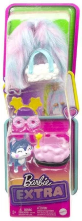 Mattel BRB Barbie Extra mazlíček zvířátko set s módními doplňky 3 druhy