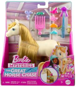 Mattel BRB Barbie Kůň Tornado česací set s kadeřnickými doplňky