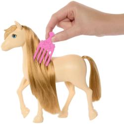 Mattel BRB Barbie Kůň Tornado česací set s kadeřnickými doplňky