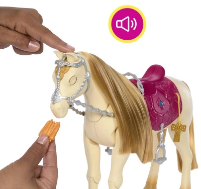 Mattel BRB Barbie Kůň Tornádo mrkací tančící na baterie Zvuk