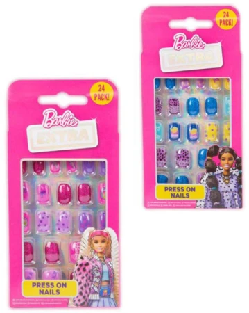 Mattel BRB Barbie nalepovací nehty dětské set 24ks 2 druhy Mattel BRB Barbie nalepovací nehty dětské set 24ks 2 druhy