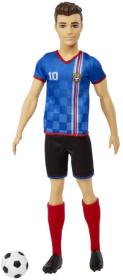 Mattel BRB Barbie panák Ken fotbalista modrý dres