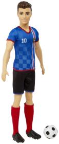 Mattel BRB Barbie panák Ken fotbalista modrý dres
