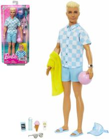 Mattel BRB Barbie panák Ken na pláži herní set s doplňky v krabici