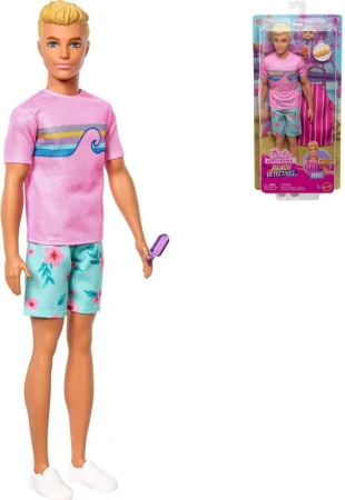 Mattel BRB Barbie panák Ken set s doplnkami letný obleček Mattel BRB Barbie panák Ken set s doplnkami letný obleček