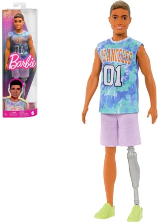 Mattel BRB Barbie panák Ken sportovní tričko s handicapem Mattel BRB Barbie panák Ken sportovní tričko s handicapem