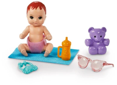 Mattel BRB Barbie panenka chůva herní set s kočárkem a doplňky