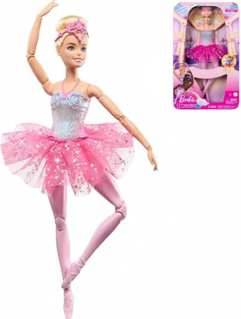Mattel BRB Barbie Panenka magická baletka růžová na baterie Světlo Mattel BRB Barbie Panenka magická baletka růžová na baterie Světlo