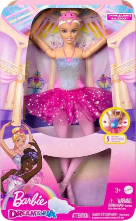 Mattel BRB Barbie Panenka magická baletka růžová na baterie Světlo
