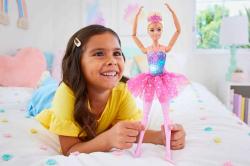 Mattel BRB Barbie Panenka magická baletka růžová na baterie Světlo