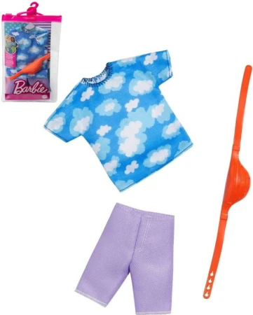 Mattel BRB Barbie sada oblečenia pre Kena kraťasy ľadvinka košeľa Mattel BRB Barbie sada oblečenia pre Kena kraťasy ľadvinka košeľa