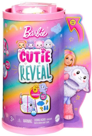 Mattel BRB Barbie Cutie Reveal Chelsea panenka zvířátko pastelová 4 druhy