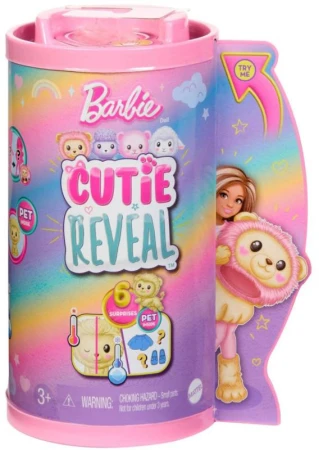 Mattel BRB Barbie Cutie Reveal Chelsea panenka zvířátko pastelová 4 druhy