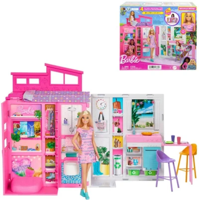 Mattel BRB Herný set domček s príslušenstvom + bábika Barbie Mattel BRB Herný set domček s príslušenstvom + bábika Barbie