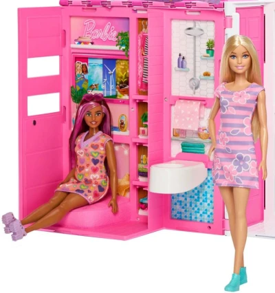Mattel BRB Herní set domek s příslušenstvím + panenka Barbie