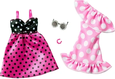 Mattel BRB Oblečky pro panenku Barbie 2ks s doplňky 6 druhů