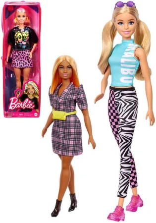 Mattel BRB Panenka Barbie Fashionistas modelka 6 druhů v krabičce Mattel BRB Panenka Barbie Fashionistas modelka 6 druhů v krabičce