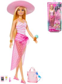 Mattel BRB Panenka Barbie na pláži letní obleček s doplňky v krabici