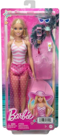 Mattel BRB Panenka Barbie na pláži letní obleček s doplňky v krabici