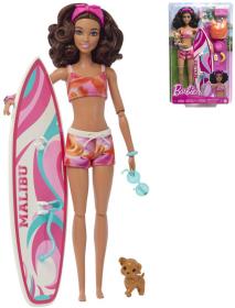 Mattel BRB Panenka Barbie surfařka herní set s doplňky v krabici Mattel BRB Panenka Barbie surfařka herní set s doplňky v krabici