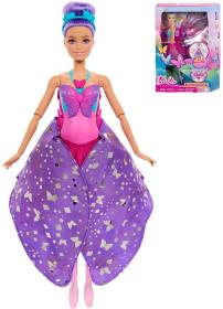 Mattel BRB Panenka Barbie tanečnice s motýlími křídly s proměnou 2v1 Mattel BRB Panenka Barbie tanečnice s motýlími křídly s proměnou 2v1