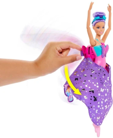 Mattel BRB Panenka Barbie tanečnice s motýlími křídly s proměnou 2v1