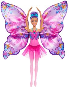 Mattel BRB Panenka Barbie tanečnice s motýlími křídly s proměnou 2v1