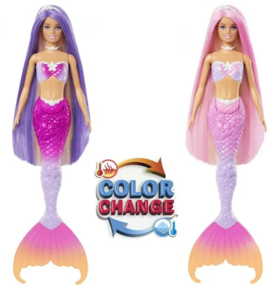 Mattel BRB Panenka Baribie a dotek kouzla Malibu mořská panna mění barvu