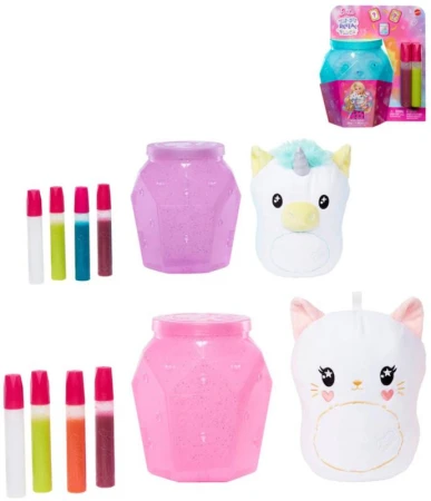 Mattel BRB Plyšák zvířátko s barvičkami kreativní set batikování 3 druhy Mattel BRB Plyšák zvířátko s barvičkami kreativní set batikování 3 druhy
