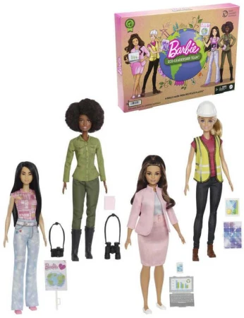 Mattel BRB Povolanie Ekológia je budúcnosť set 4 bábiky Barbie s doplnkami Mattel BRB Povolanie Ekológia je budúcnosť set 4 bábiky Barbie s doplnkami