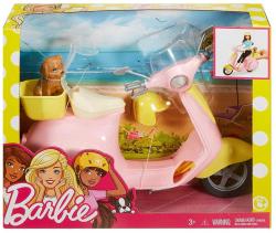 Mattel BRB Skútr pro panenku Barbie set s helmou a pejsem v krabici
