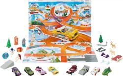 Mattel HOT WHEELS Adventní kalendář s autíčky a doplňky 24 okének