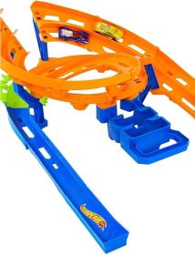 Mattel HOT WHEELS Akčná dráha s extra zákrutou herný set so 2 autíčkami