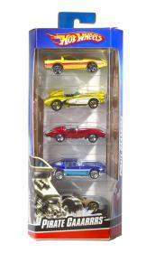 Mattel HOT WHEELS Auto kovová 7-9cm sada 5ks HW