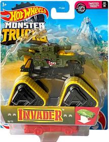 Mattel HOT WHEELS Auto Monster Trucks Kaskadérské kousky set s vrakem kov