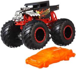 Mattel HOT WHEELS Auto Monster Trucks Kaskadérské kousky set s vrakem kov