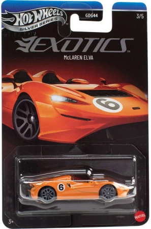 Mattel HOT WHEELS Auto Silver Series Exotics angličák 5 druhů kov